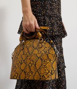 animal print mini bowling bolsa