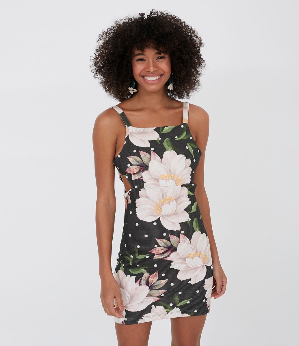 vestido abertura na cintura