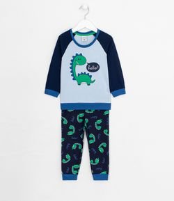 Pijama Infantil Estampa Dinossauro - Tam 1 a 4 anos