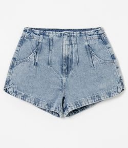 shorts cintura alta jeans renner