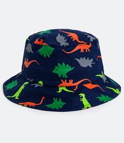 Chapéu Infantil Estampa de Dinossauros Neon - Tam PP ao G