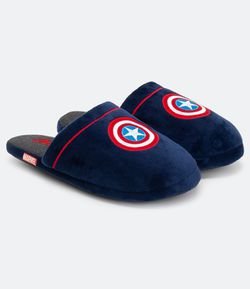 Pantufa Chinelo Estampa Capitão América