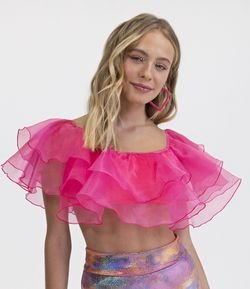 Cropped Ciganinha Babados