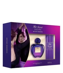 Kit Perfume Antonio Banderas Her Secret Desire Feminino Eau de Toilette + Desodorante