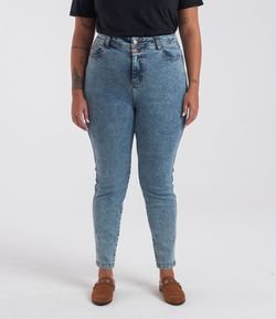 Calça Jeans Skinny Cintura Alta Curve & Plus Size