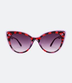 Óculos de Sol Feminino Gateado Animal Print