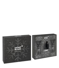 Kit Perfume Montblanc Explorer Masculino Eau de Toilette + Pós Barba + Gel de Banho