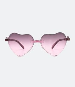 Óculos de Sol Infantil Formato Coração - Tam U