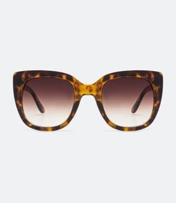 Óculos de Sol Feminino Quadrado Tartaruga