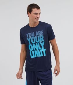 Camiseta Esportiva com Estampa You Are Your Only Limit