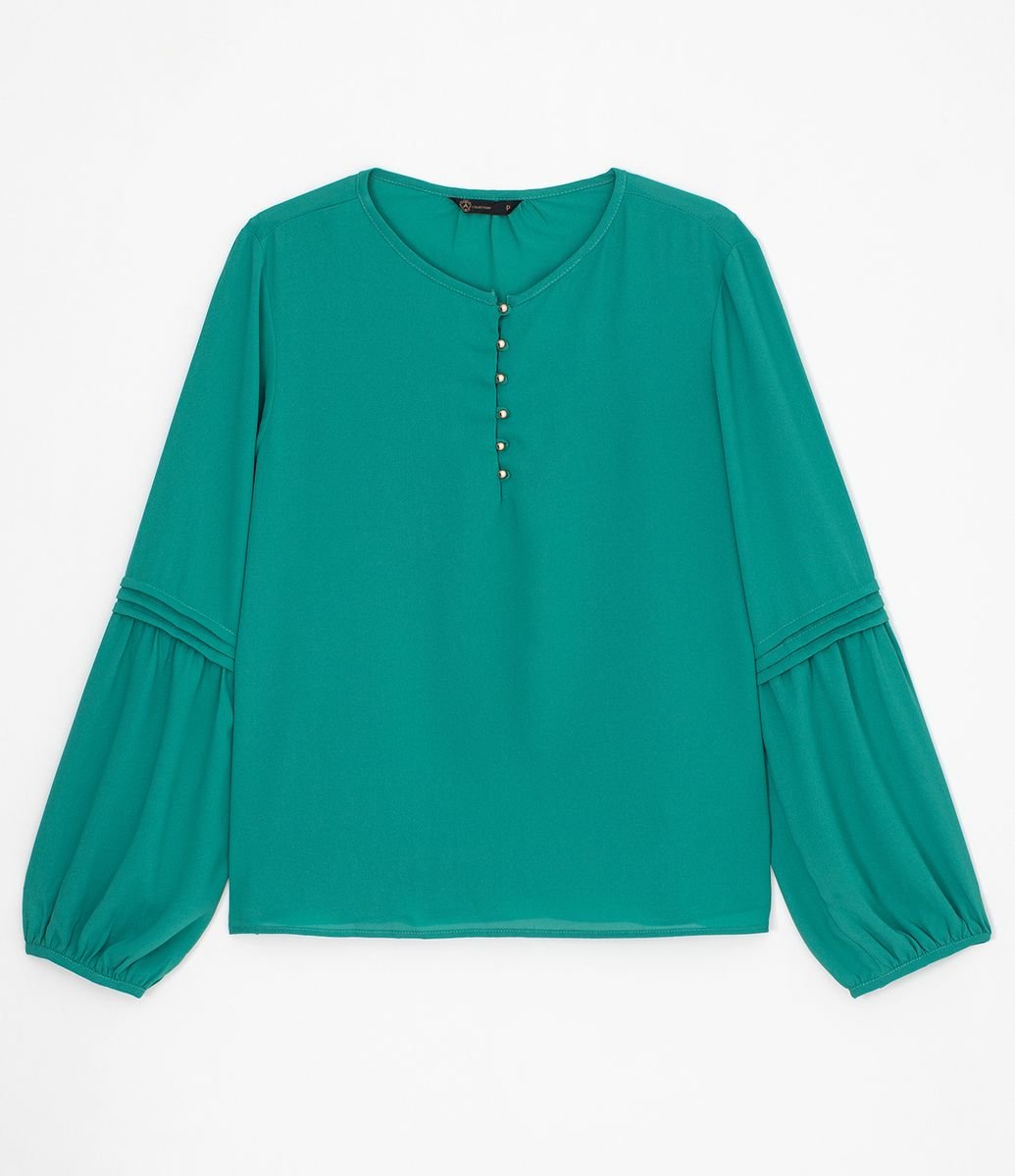 blusa manga longa renner