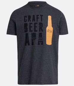 Camiseta Comfort em Algodão com Estampa de Cerveja Craft Beer