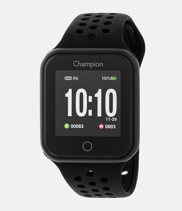 Relógio Unissex Champion CH50006P Digital Smart Watch Preto 2