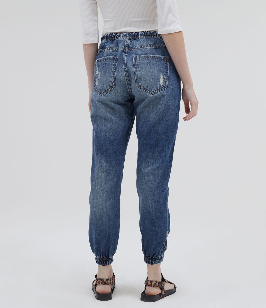 calça jogger jeans feminina renner