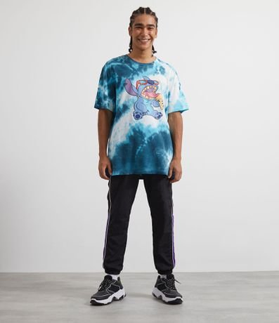 Menor preço em Camiseta Manga Curta Estampa Stitch Tie Dye