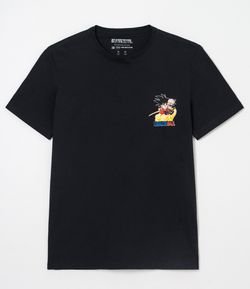 Camiseta Manga Curta com Estampa Dragon Ball