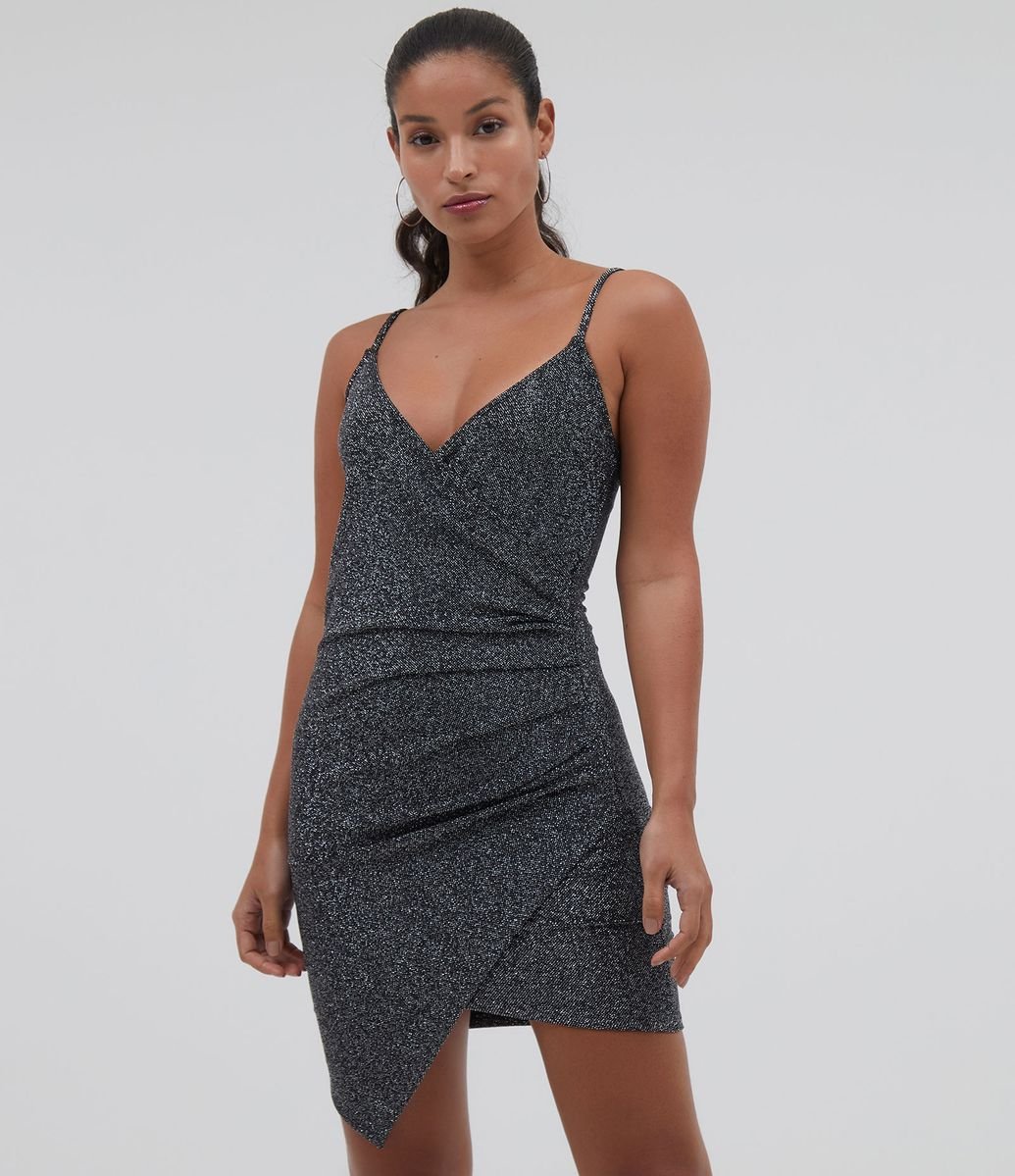 renner vestido de couro