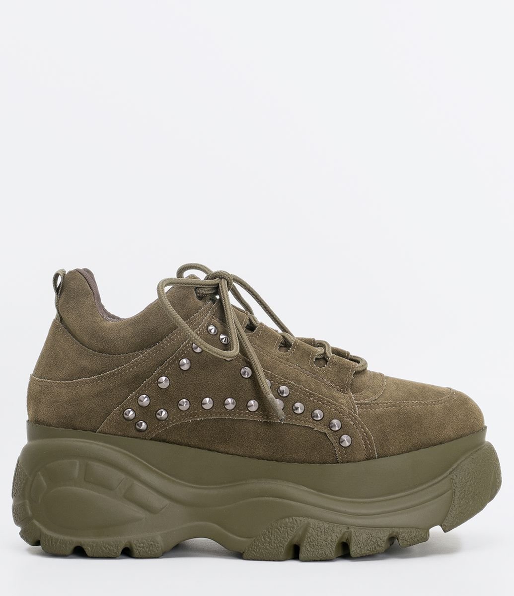 tenis flatform satinato