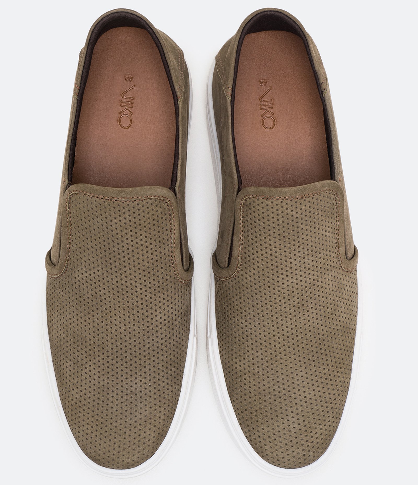 Tênis Slip On em Couro Nobuck Marrom 4
