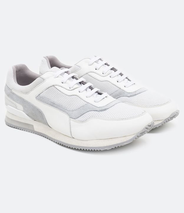 tenis jogging masculino couro