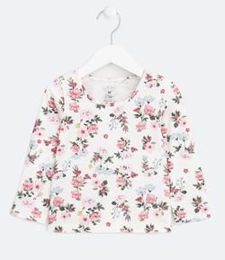 Blusa Infantil Floral - Tam 1 a 5 anos