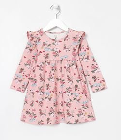 Vestido Infantil Floral - Tam 1 a 5 anos