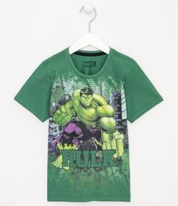 Camiseta Infantil Estampa do Hulk - Tam 4 a 10 anos