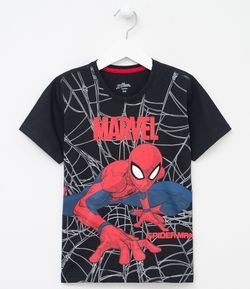 Camiseta Infantil Estampa do Homem Aranha - Tam 3 a 10 anos