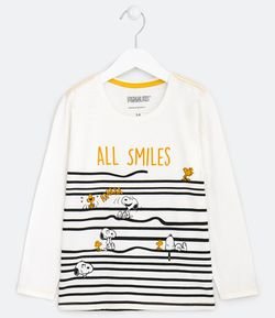 Camiseta Infantil Estampa do Snoopy - Tam 1 a 5 anos