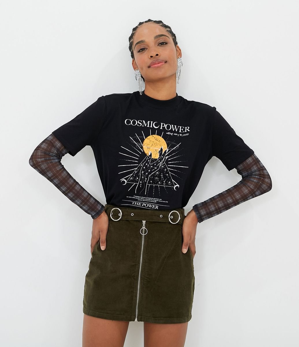 blusa manga longa renner