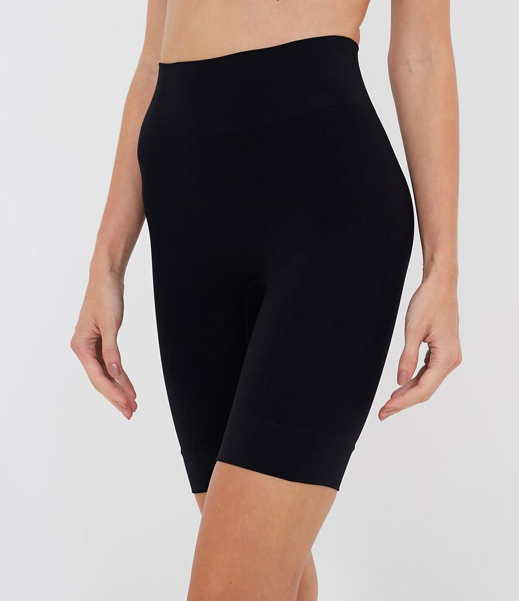 Short Cintura Alta Modelador em Microfibra Liso Control Emana Plié