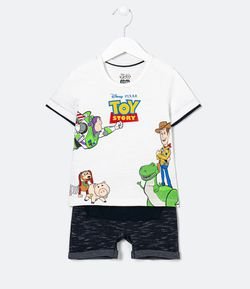 Conjunto Infantil Camisa e Bermuda Toy Story - Tam 2 a 5 anos 