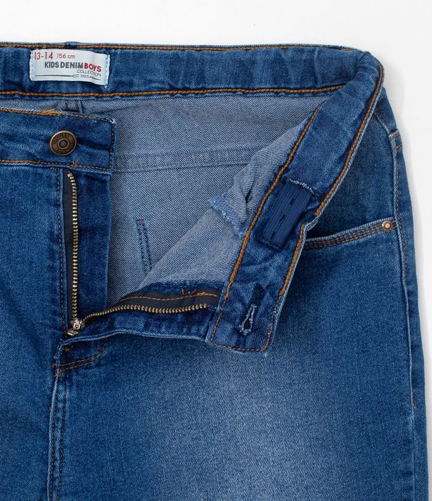 Pantalón Infantil Skinny en Jeans - Talle 5 a 14 años Azul 3