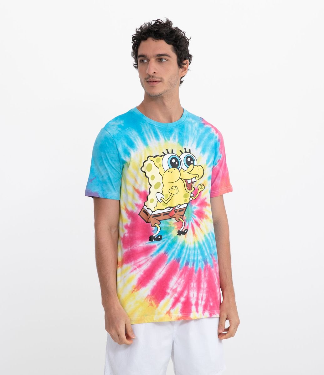 camiseta tie dye bob esponja