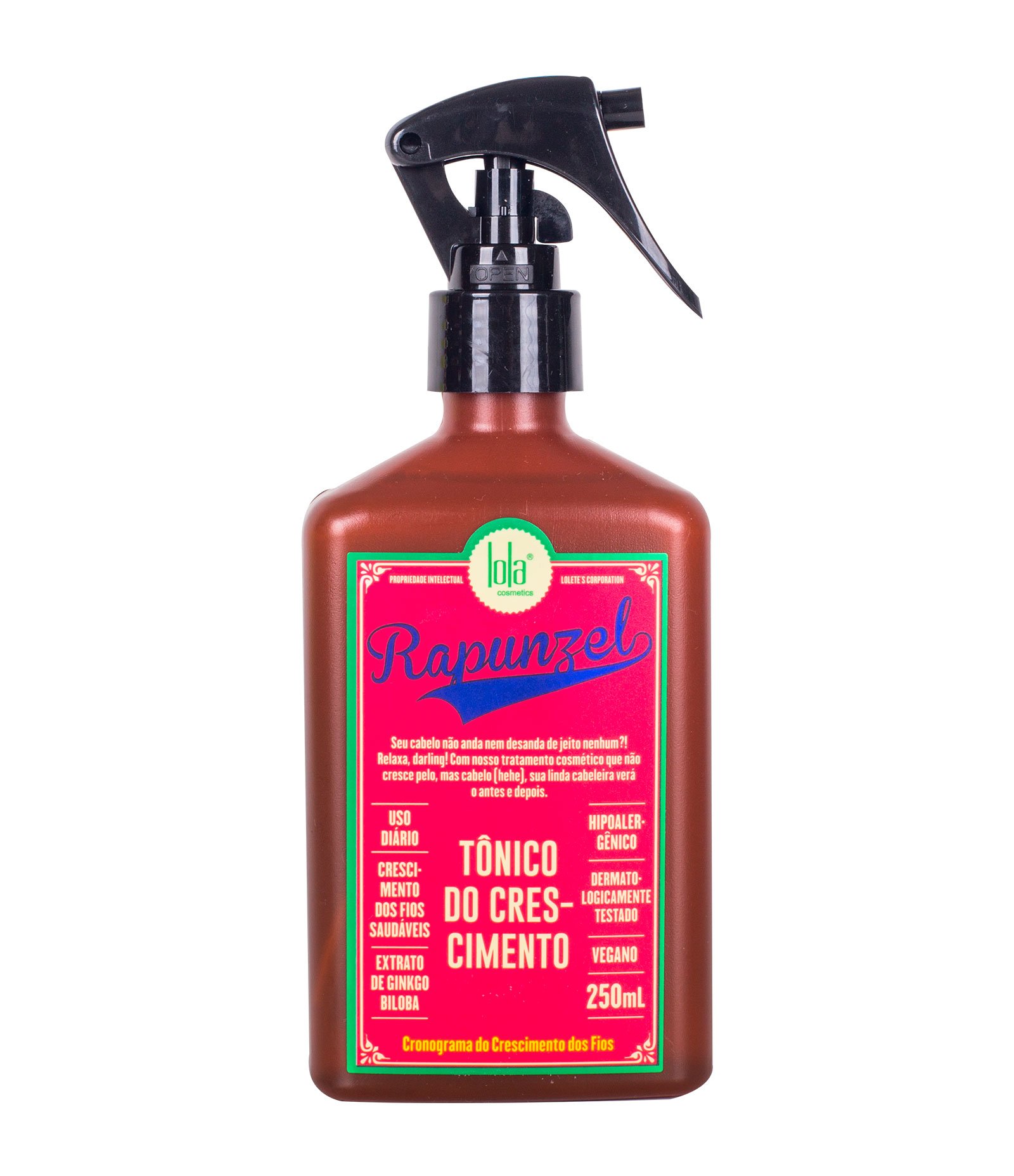 Tônico de Crescimento Capilar Rapunzel Lola Cosmetics 250ml 1