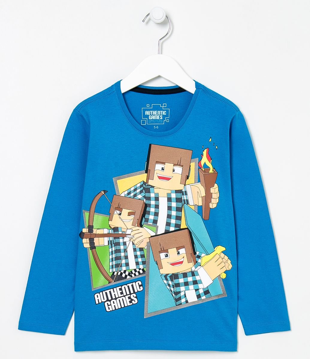 camiseta minecraft renner