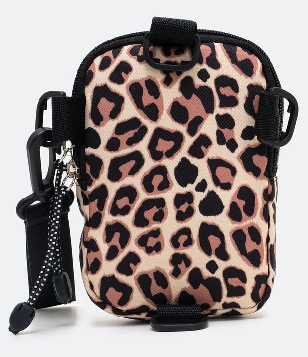 black bolsa with leopard print strap