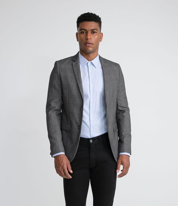 Blazer Traje Slim Padronado em Poliviscose