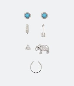 Kit Piercings com Elefante