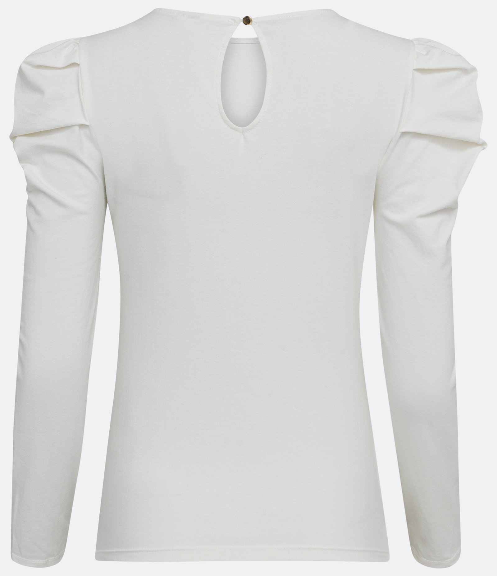 Blusa em Cotton com Manga Bufante Branco Neve 2