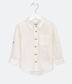 Camisa Infantil Linho - Tam 1 a 4 anos
