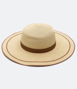 Chapéu de Palha Liso com Borda