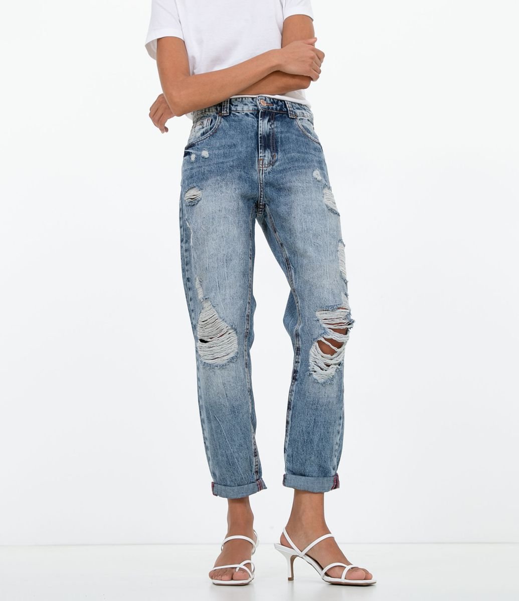 calça boyfriend renner