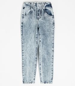 Calça Jeans Mom Marmorizada - Renner