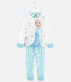 Pijama Infantil Estampa Frozen - Tam 2 a 10 anos