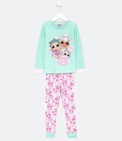 Pijama Infantil Longo Estampa LOL - Tam 4 a 14 anos