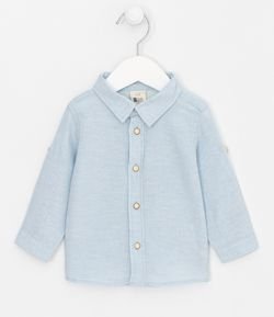 Camisa Infantil Linho - Tam 0 a 18 meses