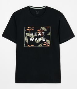 Camiseta Manga Curta Estampa Heat Wave