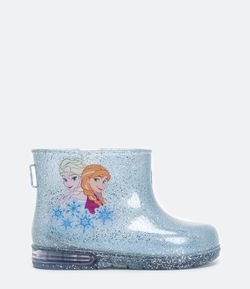 Bota Infantil com Glitter e Sola de Led Frozen - Tam 19 ao 26
