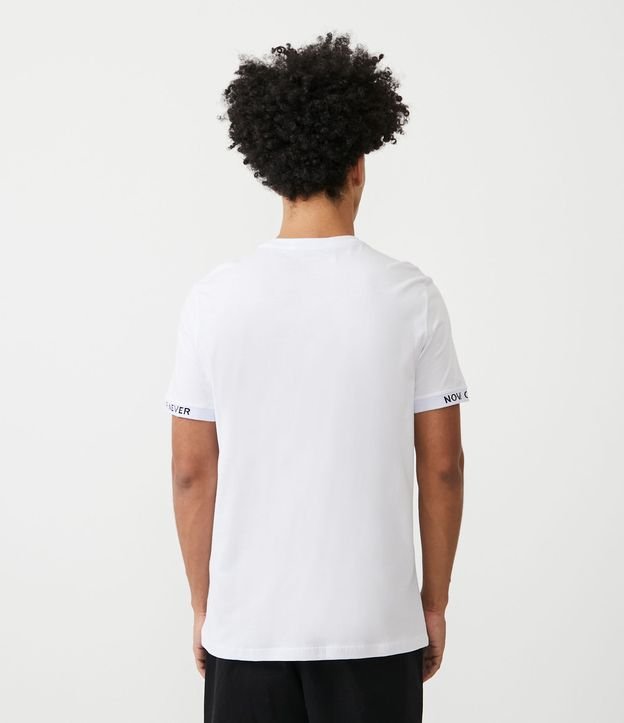 Camiseta Regular em Meia Malha com Lettering Authenticity Branco 3